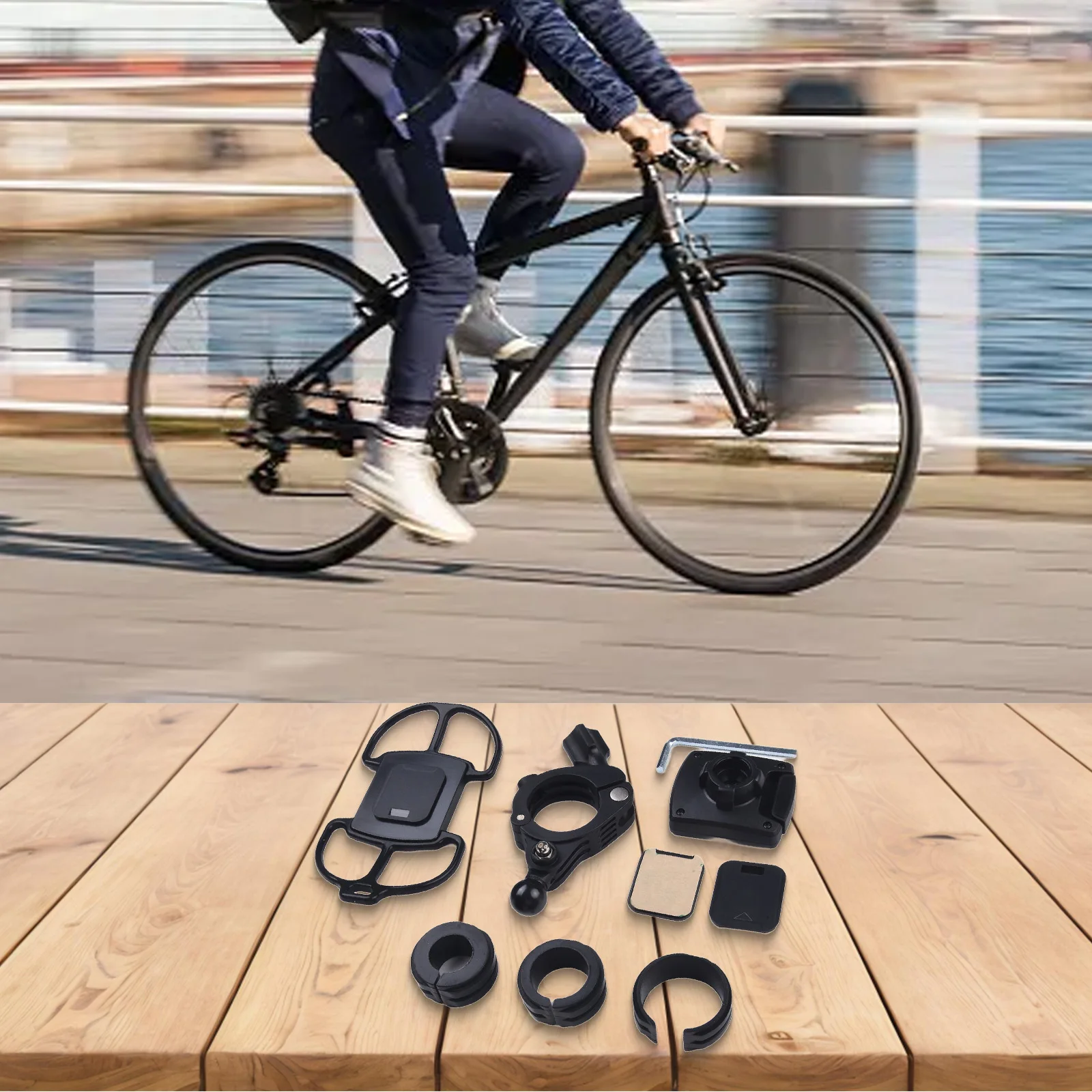 

Кронштейн Панель распознавания велосипеда Управление неблокированием Стабильные звонки Несколько сценариев Велоспорт Держатель мобильного телефона