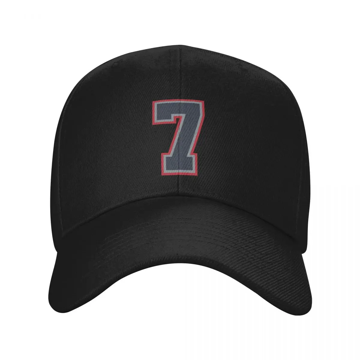 

7 Navy Grey Red Sports Number Seven Baseball Cap luxury caps Snap Back Hat Women's Beach Men's