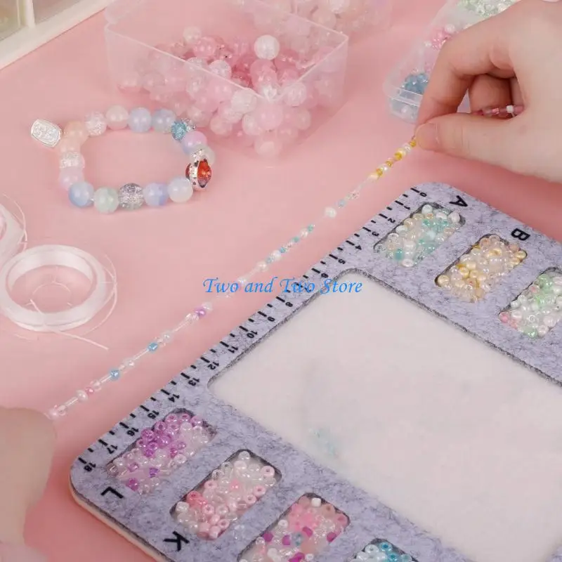 

HX6F Reusable Felt Bead Organiser Board Ergonomic Design For Professional Craft Projects