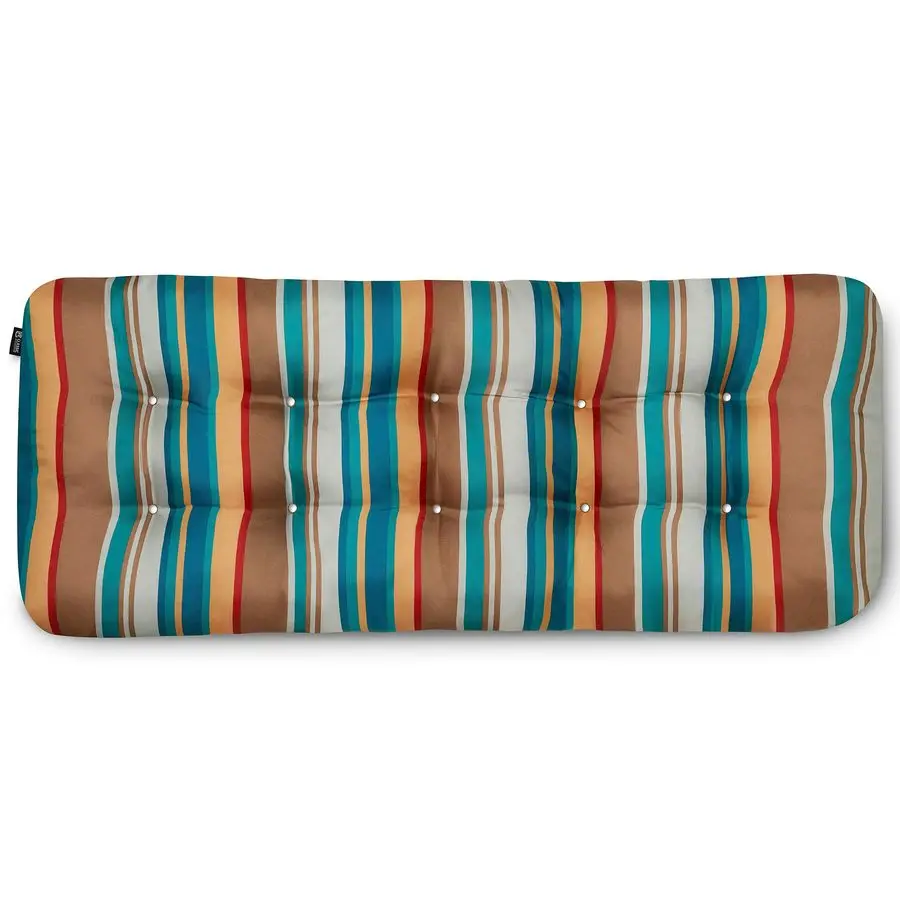 

WaterResistant Indoor Outdoor Bench Cushion, 42 x 18 x 5 Inch, Santa Fe Stripe, Patio Bench Cushion