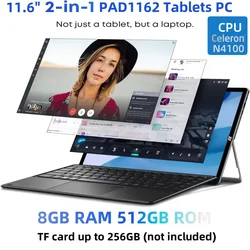 Tableta PhilPad de 13,3 pulgadas Intel Celeron N3350/E3950 64 bits Windows 10 6GB RAM 64GB/128GB ROM tipo C tabletas 2560x1440 2K IPS 2xUSB 3,0