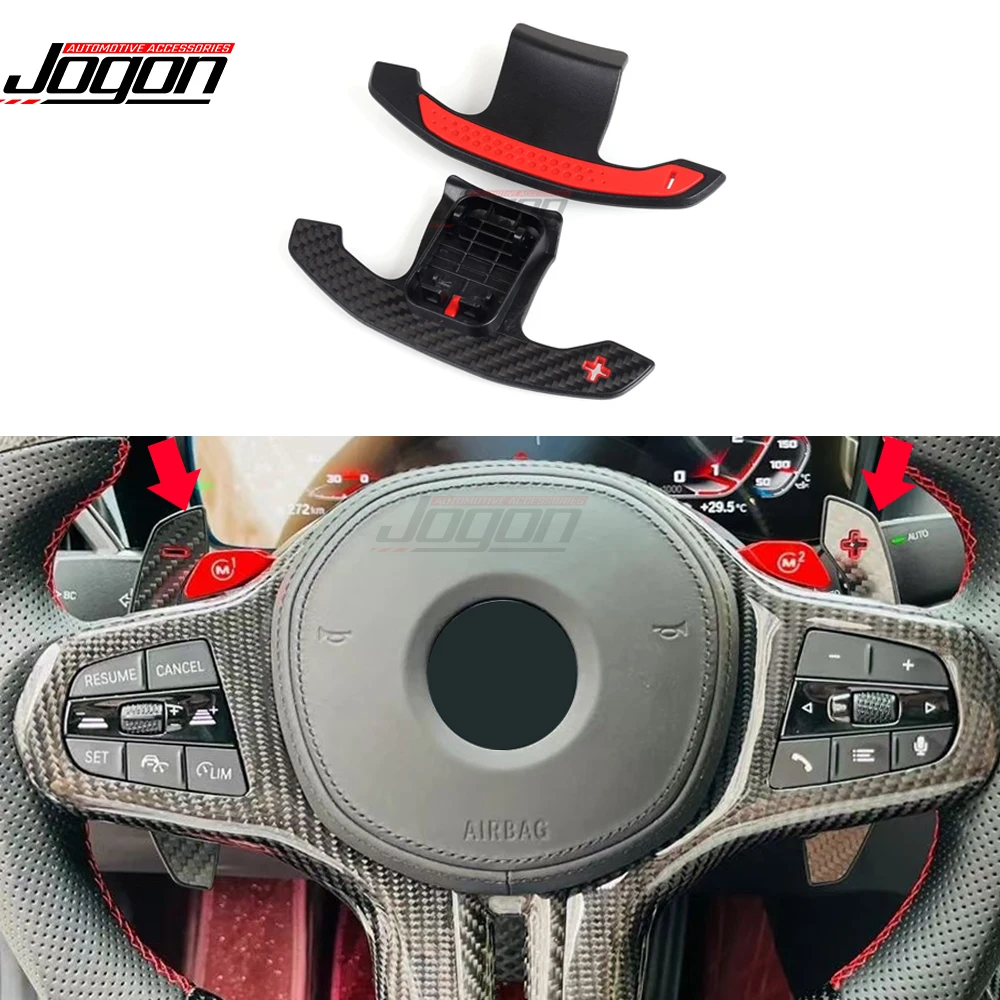 M Style Carbon Paddle Shifters For BMW 2 3 4 5 6 7 Series G20 G30 G01 G05 G07 G11 F22 F30 Car Steering Wheel Paddle Shifter