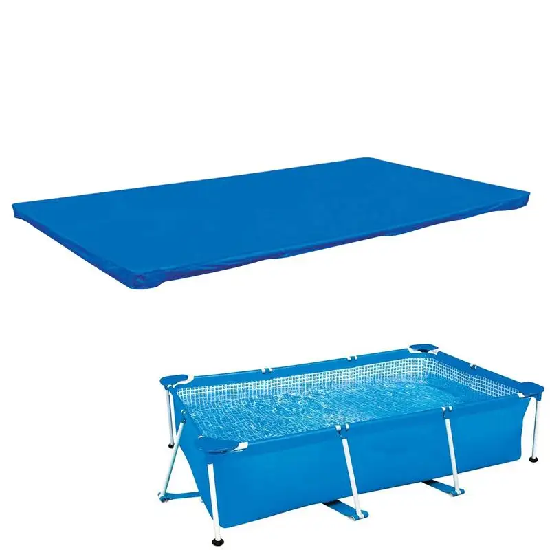 Above Ground Pool Dust Cover Round/Protector Rectangle Cover Reduce Water Evaporation Hot Tub Spa Pool Cover