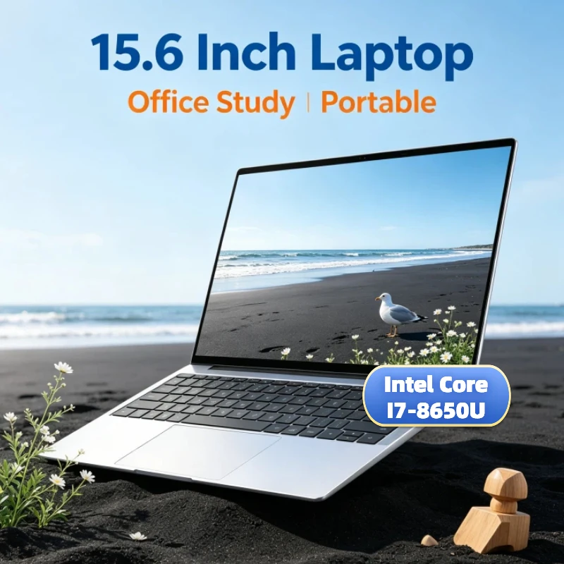 

Ultra Slim Portable 15.6" Laptop 2026 High-Speed Intel Core I7-8650U 32GB RAM 2TB M.2 SSD Windows 11 Pro Office & Study