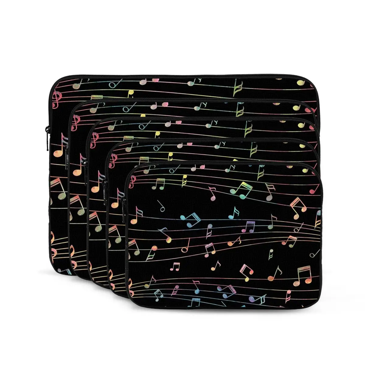 Music Notation Musical Notes Notebook Laptop Bag Case Pouch For Macbook Air Pro Tablet Shockproof Case Bag