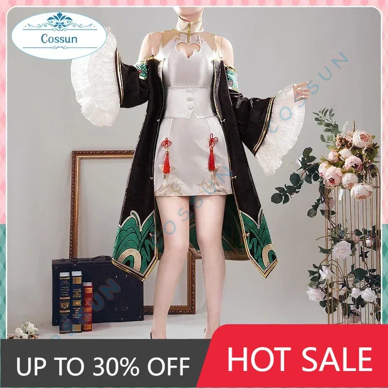 

COSSUN [индивидуальный] Vtuber Paterson Cheongsam Косплей Костюм Cos Game Аниме Вечеринка Униформа Хэллоуин Играть Ролевая Одежда Одежда
