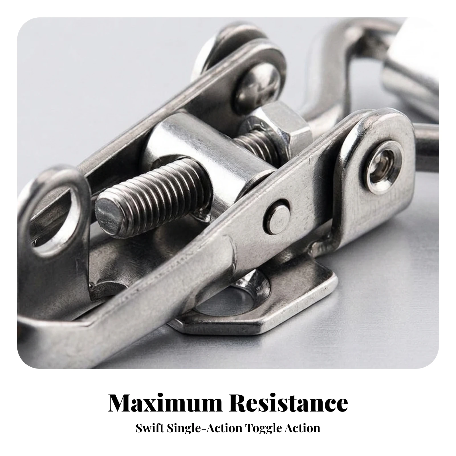 Quick-Release Latch Stainless Steel Spring-Loaded Latch Hasp Compact Quick-Lock Secure for Boat Owners, Marine, Hatch Covers
