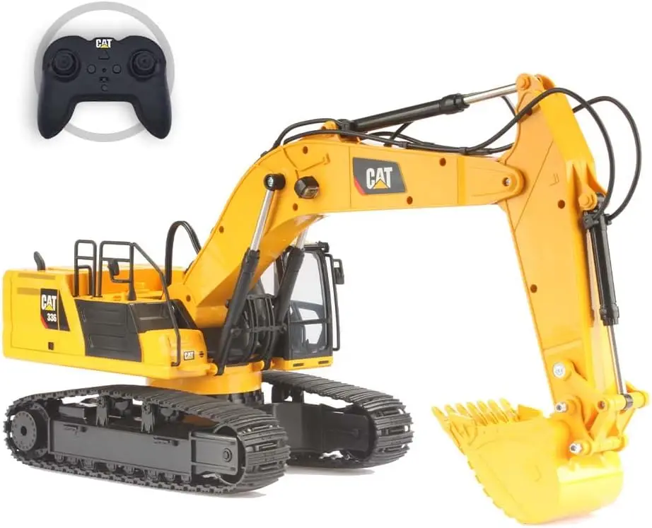 Diecast Masters RC Truck CAT 336 Excavator | Fully Functional Radio Control 1:24 Scale Model Remote Truck, Caterpillar Trucks Ye