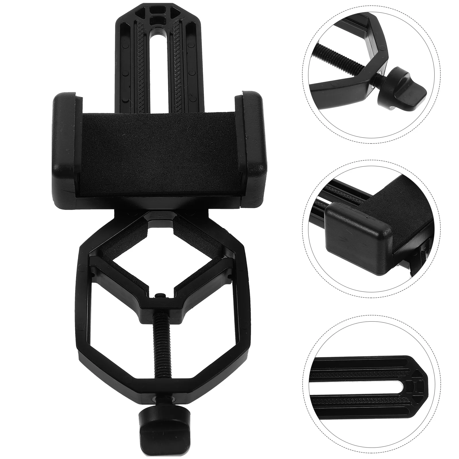 Cell Phone Stand Mobile Camera Telescope Bracket Intelligent Photograph Clip Black for