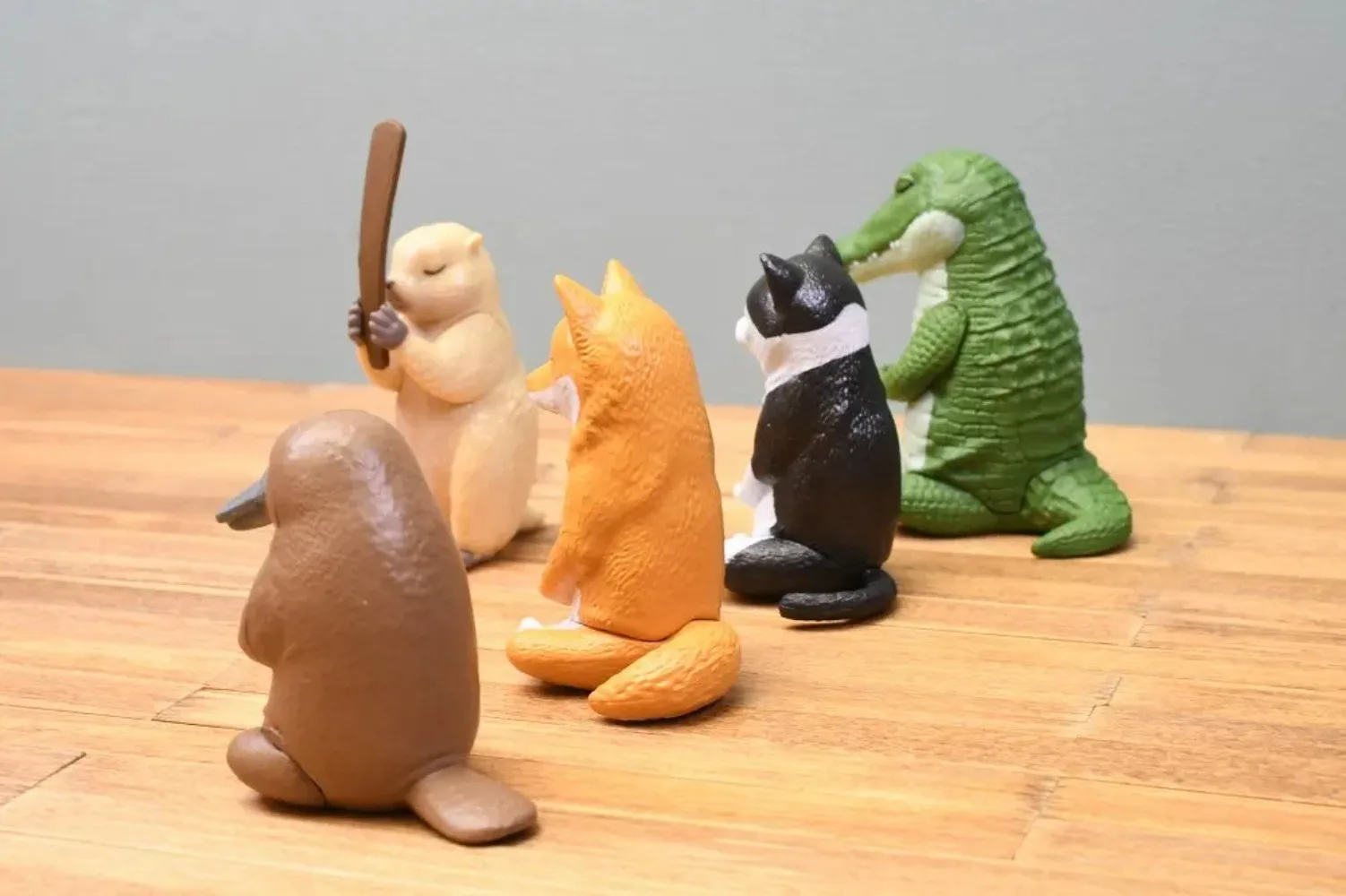YELL Kapselspielzeug Zazen Niedliches Kawaii Krokodil Hachiware Katze Shiba Lnu Schnabeltier Prairie Hund sitzende und Meditationsfiguren