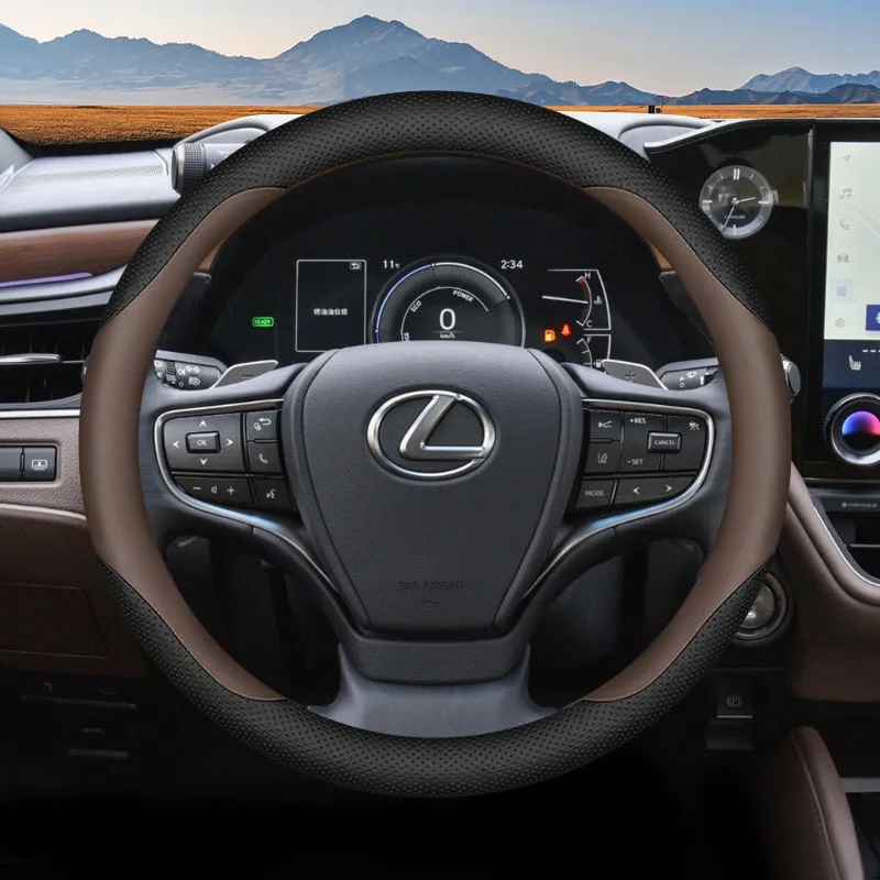 Leather Car Steering Wheel Cover for Lexus ES RX ES350 RX350 CT200h ES300h NX450h UX250h UX250h RX350h IS200t Car Accessories