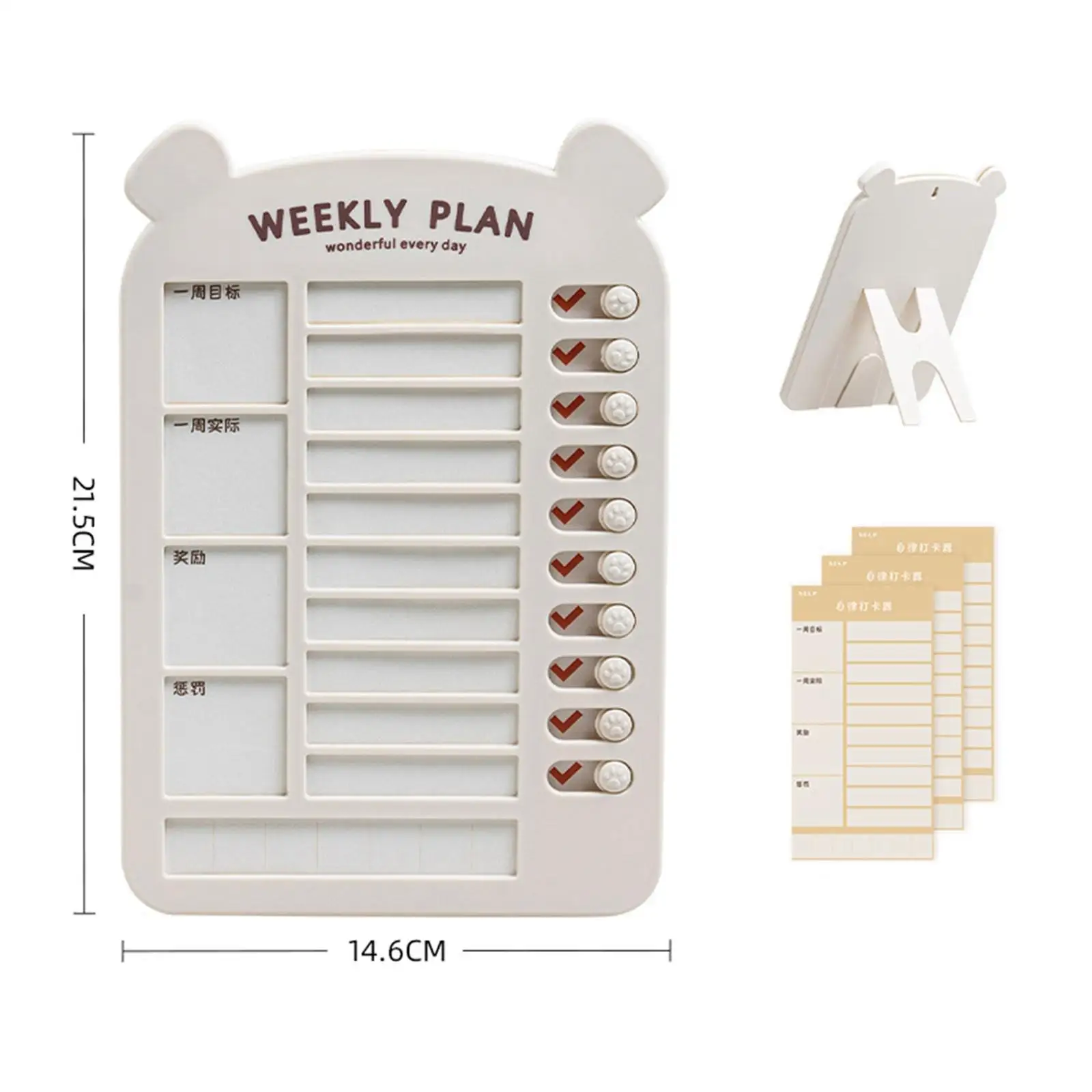 List Board Daily Task Planning Board Chart Memo for RV Office Home