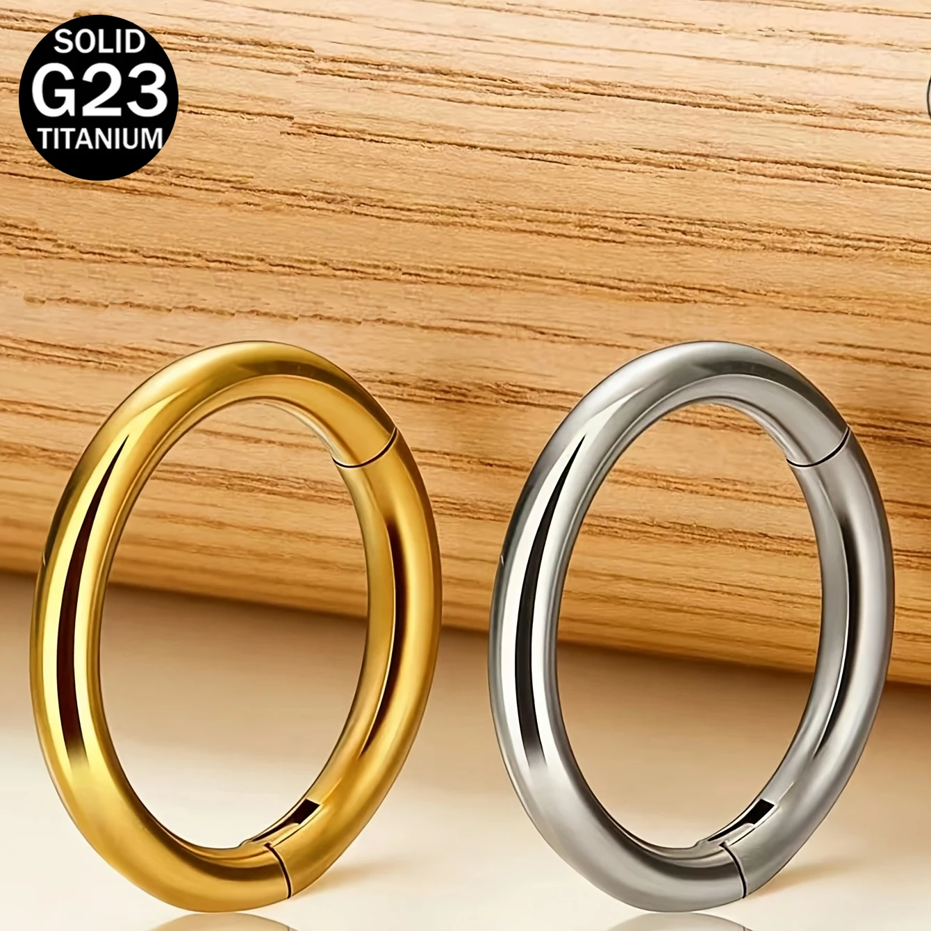 Clicker Ring Seamless - 2pcs/Set G23 Titanio Naso Anello Clicker