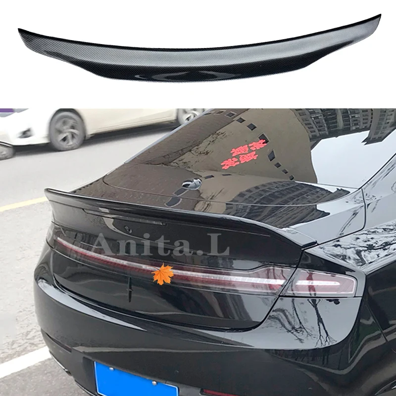 

For Lincoln MKZ 2013-2021 Spoiler Factory Style ABS Plastic Unpaint Colour Carbon Look Rear Trunk Wing Car Body Kit Accessories