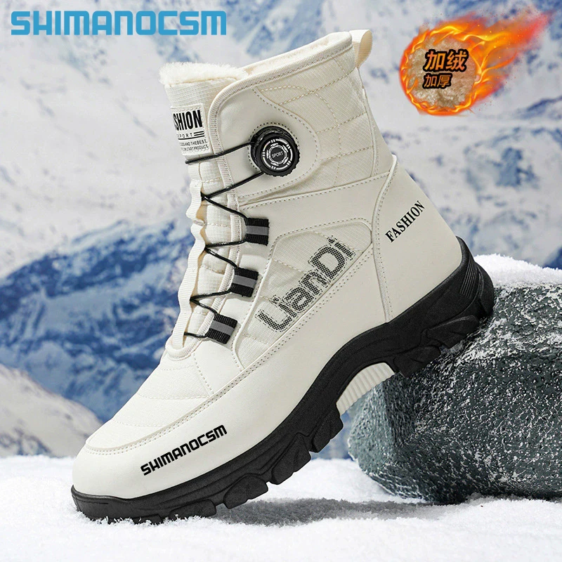 Shimanocsm الصيد شتاء جديد قطب مشبك الصوف مقاوم للماء أحذية الثلوج في الهواء الطلق عدم الانزلاق ومقاومة للاهتراء #1