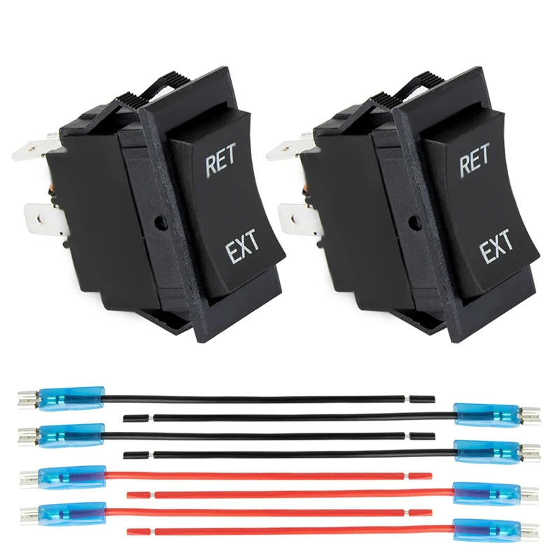 

AU05 -Trailer Power Jack Switch Rv Electric Sunshade Controller Everse Polarity Rocker Switch Motor Control DPDT