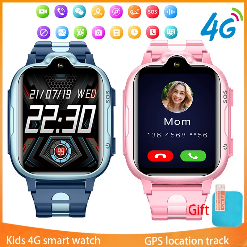 New kids smartwatch, video call, sim card, GPS tracker, sos sound monitor, bracelet, waterproof baby kids smartwatch, new featur