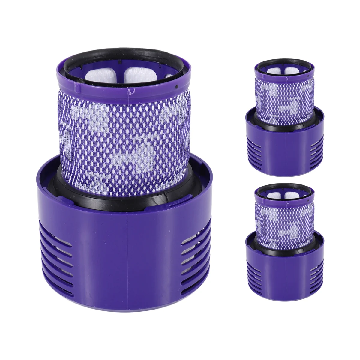 فلاتر Hepa لـ dyson v10 sv12 ، قابلة للغسل وإعادة الاستخدام ، 3 عبوات ، الجزء no.-01