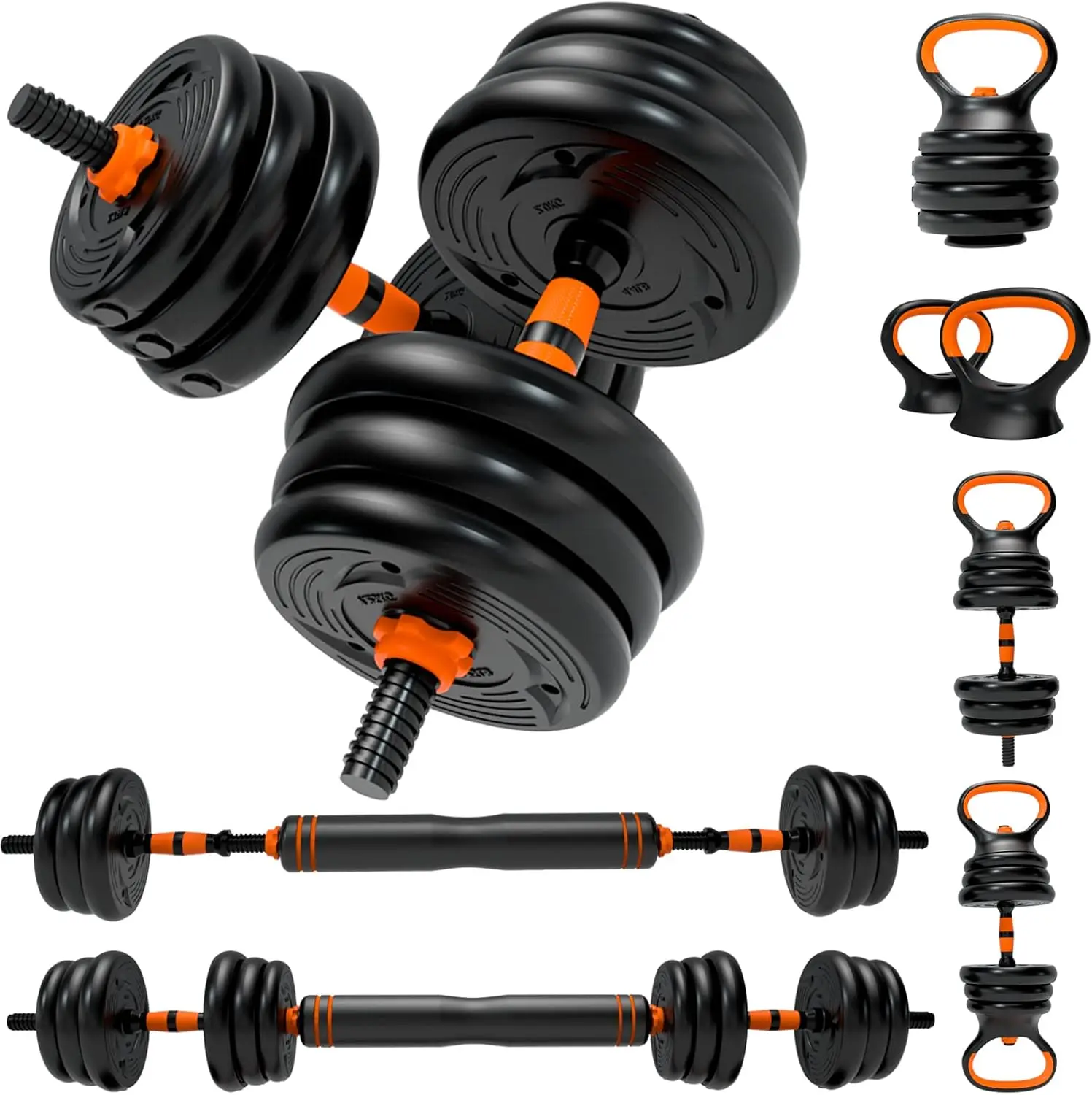 

Adjustable Dumbbells Weights Set 20lbs/33lbs/44lbs for Indoor Workout Dumbbell Weight Barbell Perfect for Bodybuilding Fitness L