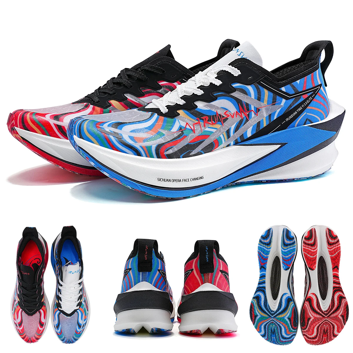 Le scarpe sportive con piastra in carbonio IRUNSVAN sono progettate esclusivamente per corridori di massa e avanzati per correre maratone, unisex 13125