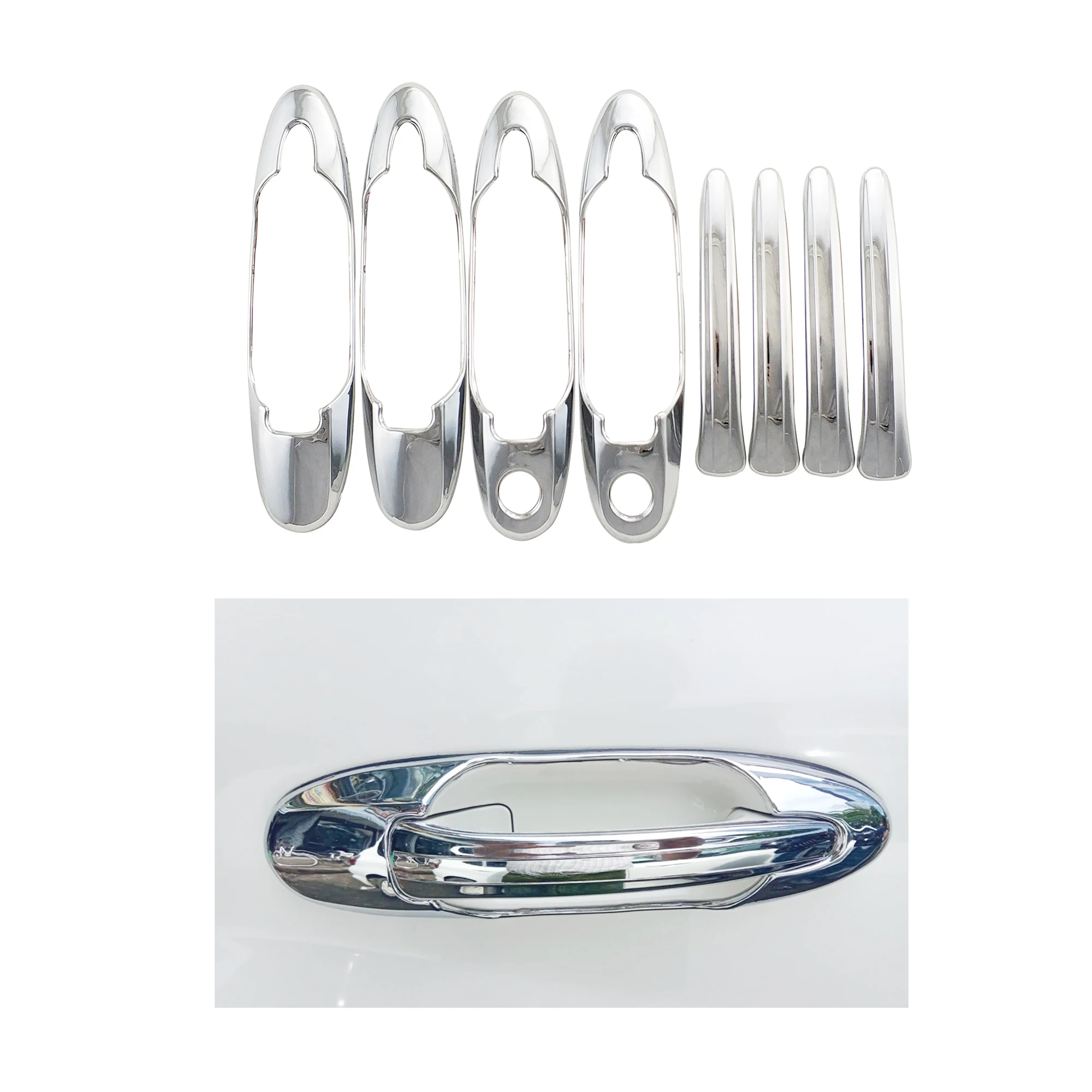 

For Toyota Land Cruiser LC100 FJ100 4700 For LEXUS LX470 1996-2007 Chrome Car Accessorie Door Handle Bowl Cover Trim Paste Style