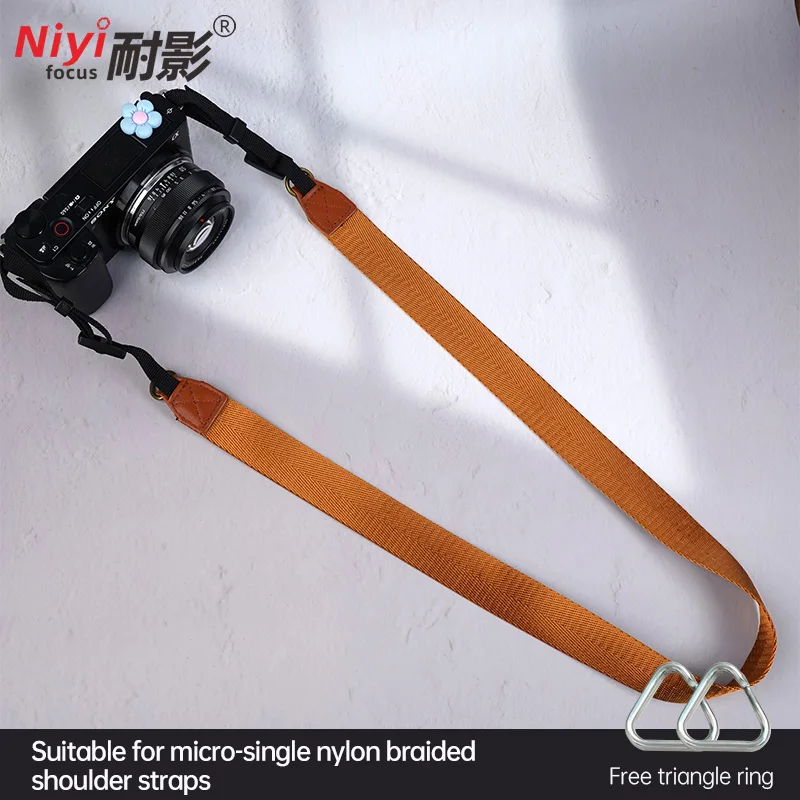 Universal Adjustable Nylon Camera Shoulder Belt Durable Anti-Slip Replacement Strap for Canon/Fuji/Nikon/Sony DSLR Mirrorless