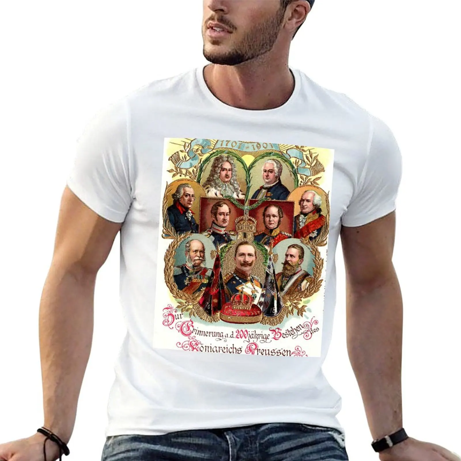 

to Anniversary man 100% shirts 1901 anime of t Prussia...200th 1701 for shirts T-Shirt cotton t Kingdom