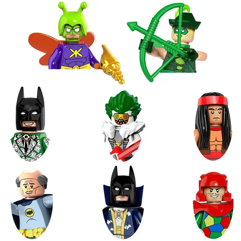 

PG8110 Super Hero Batman Clown Crazy Quilt Arrow Killer Moth Cartoon Character building block Boy Birthday Present PG420 PG423