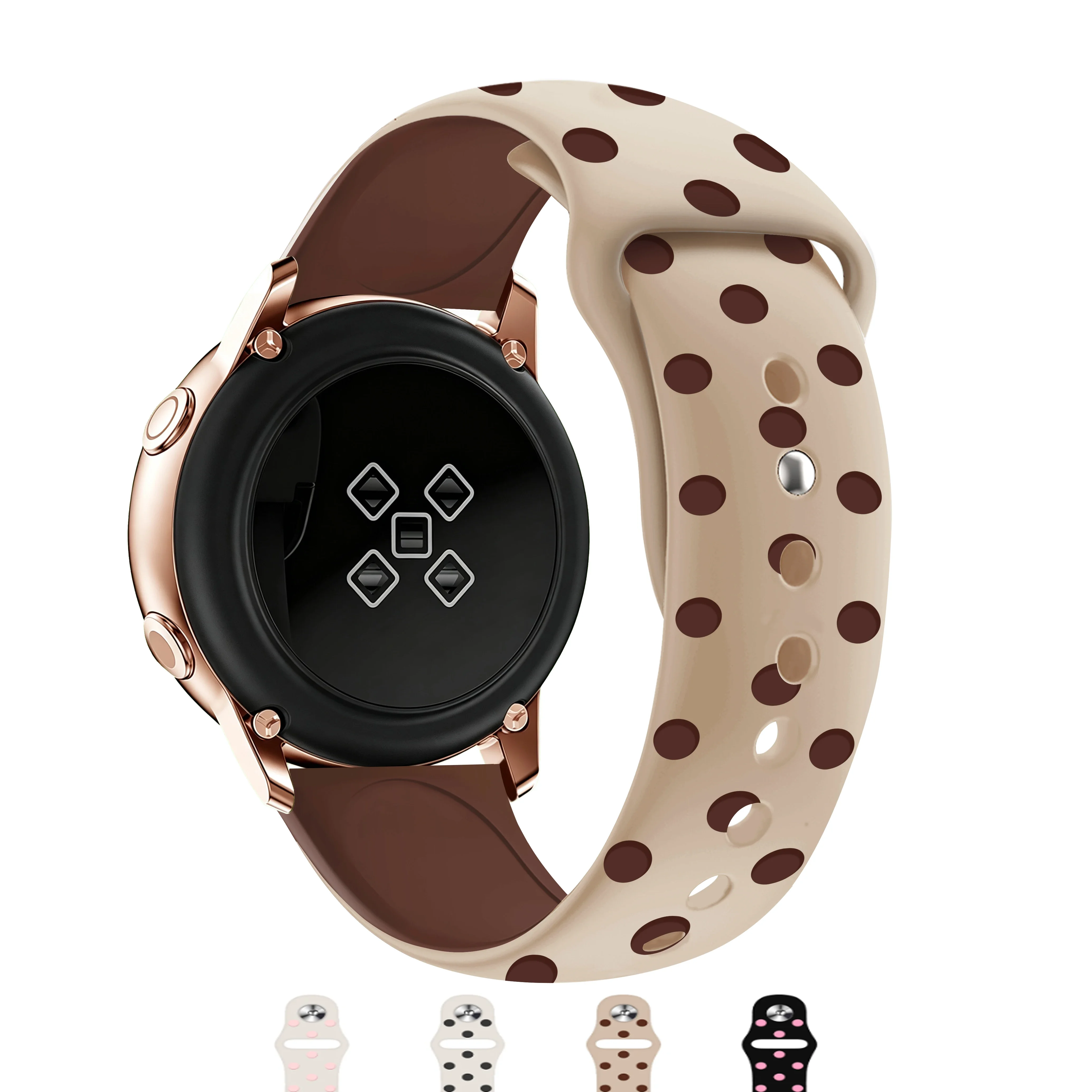 Armband mit Polka-Dot-Muster für Samsung Galaxy Watch 7 6 5 44mm 40mm Pro 45mm Sport 22/20mm Uhrenarmband Galaxy Watch 6 43mm