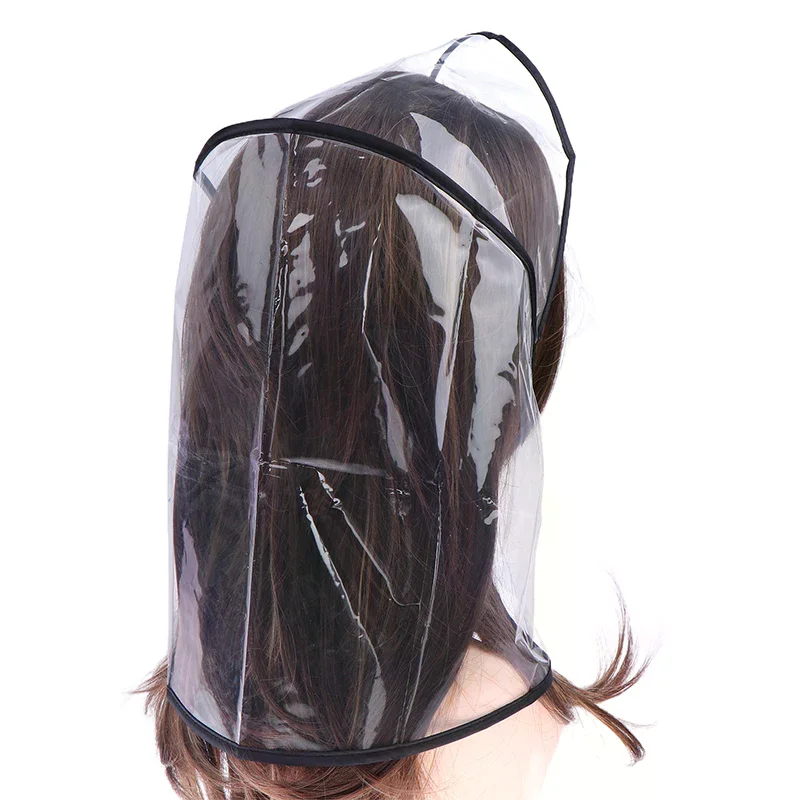1Pcs Protect Hairstyle Rain Hat Plastic Bonnet for Women Lady Clear Keep Hair Looking Perfect After Rain Shower Accessories