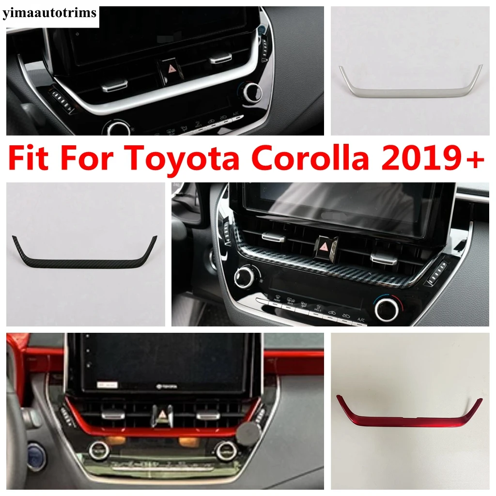 

Central Control Air AC Vent Navigation Strip Warning Light Cover Trim Accessories Interior For Toyota Corolla E210 2019 - 2024