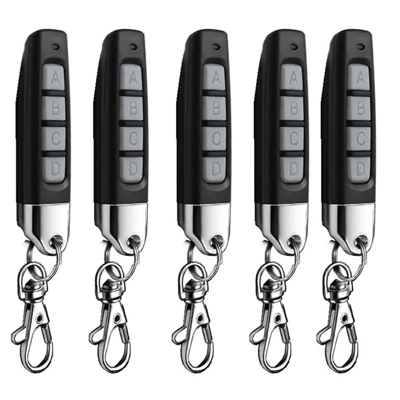 

BNVN - Универсальный компактный беспроводной дубликатор пультов дистанционного управления 433 МГц (5 шт.) для систем гаражных ворот, черный