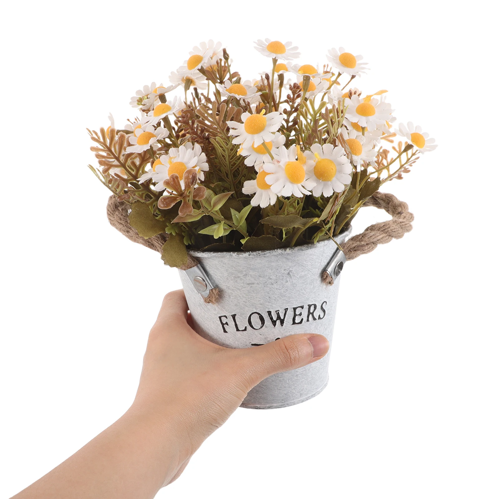 

Artificial Daisy Pot High Realism Potted Plant Indoor Outdoor Decor Design Creative Home Accent Spring FlowersBonsai