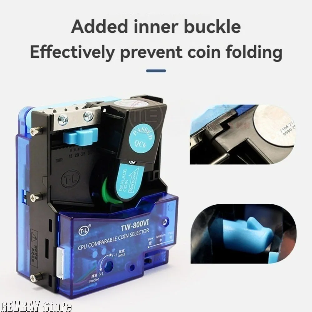 

Монетоприемник TW-800VI, аналогичный процессору TW-800, для механических торговых автоматов и аксессуаров для аркадных игр