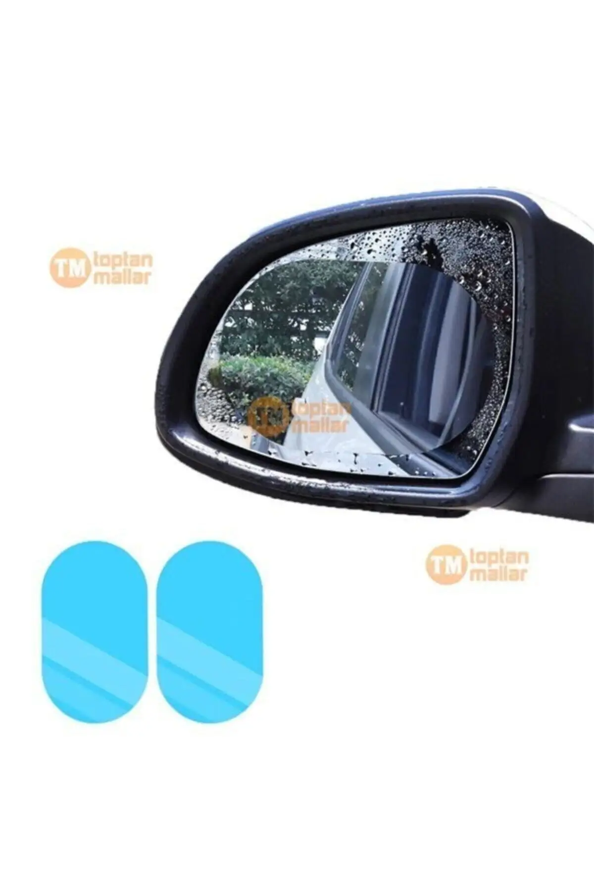 Película deslizante para espejo retrovisor lateral de coche, protector antiniebla para lluvia, 2 piezas
