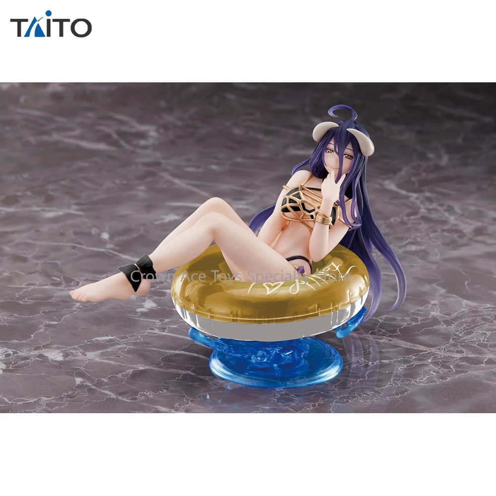 TAiTO Aqua Float Girls Overlord IV Albedo Renewal Edition 10cm Nice Look Anime Action Manga Figures Collectible Model Trendy Toy