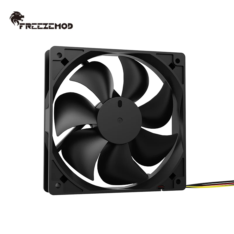 FREEZEMOD water cooling ball bearing fan 12V-24V voltage 12CM industrial equipment. LS12025H