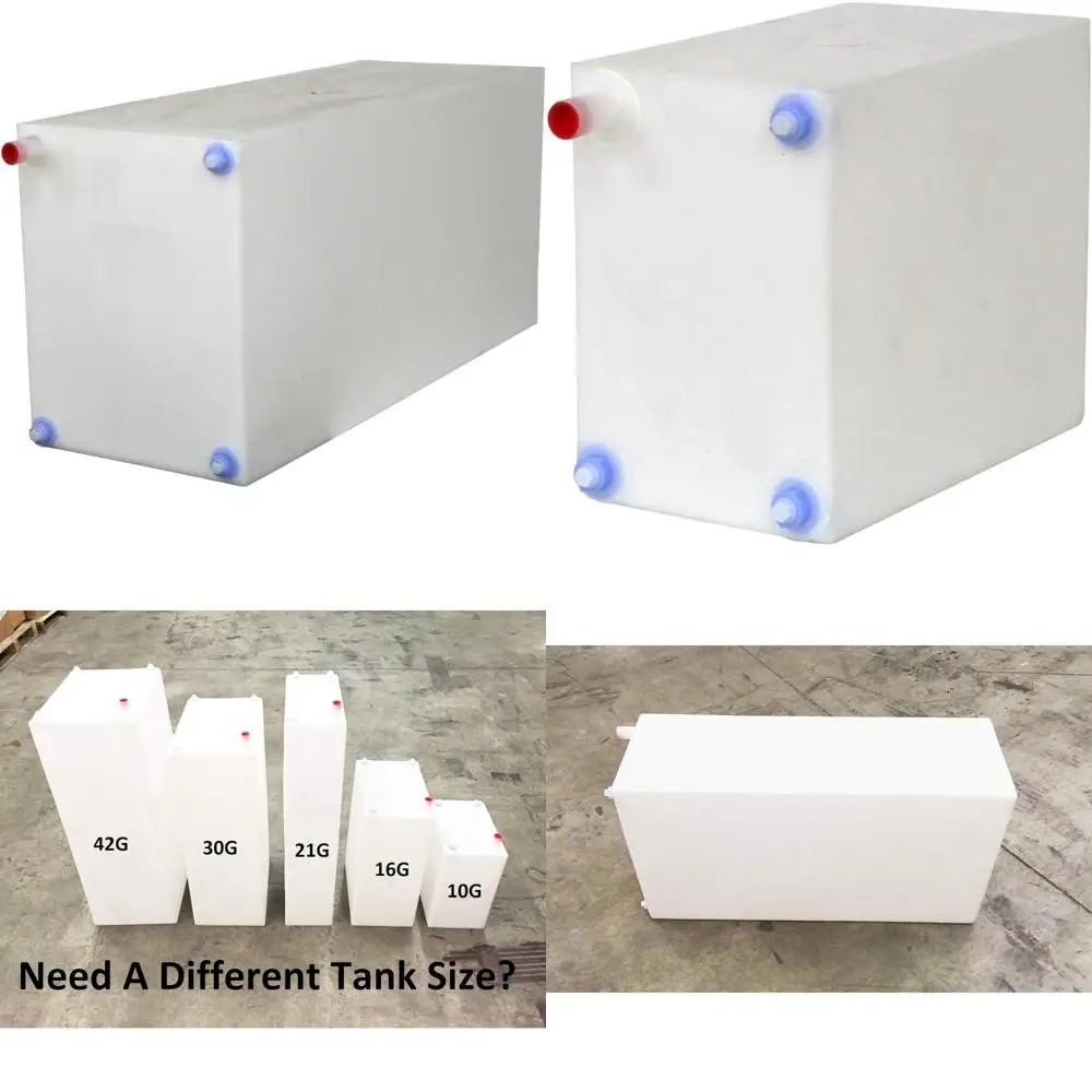 RV 폐수 저장 탱크 30 갤런, BPA 프리, 컴팩트 디자인