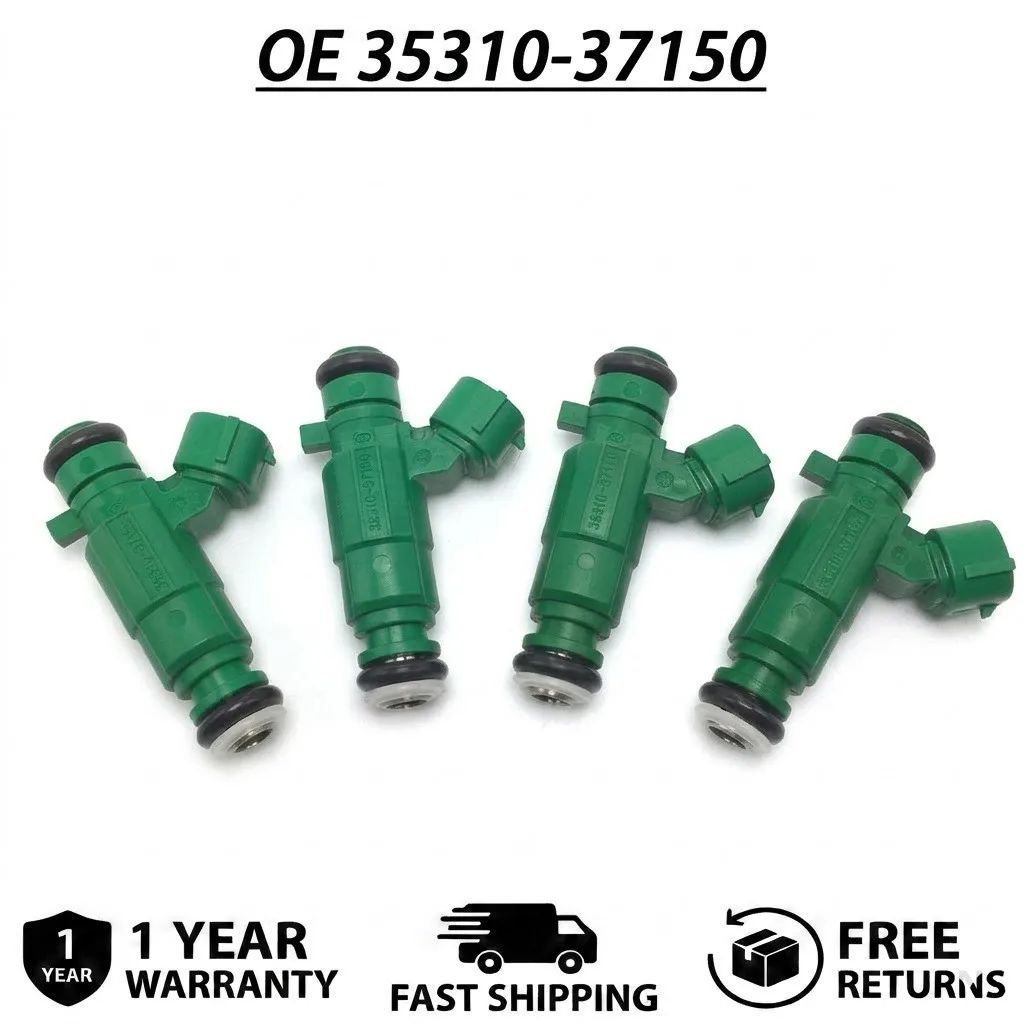 

4x Auto Fuel Injector Nozzles fits 06-11 Hyundai Kia 1.6L Direct Fit 35310-37150