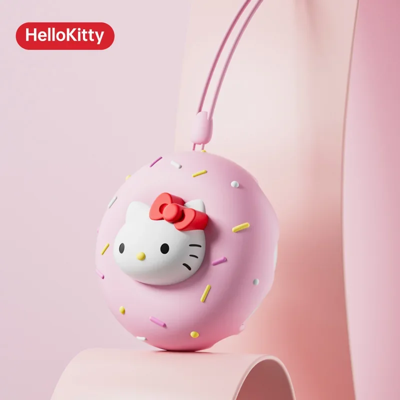 Hot Sanrio Hello Kitty Kuromi Donut Shape Hand Warmers Power Bank 2-in-1 Portable Cute Warming Products Kids Christmas Gifts