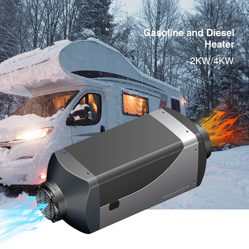 12v Gasoline Water Heater 2-5KW Vehicles Winter Outdoor Camping RV Use