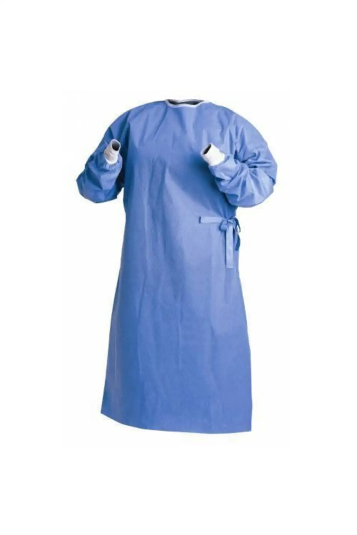 10 PCS Surgical Patient Bib-Disposable Long Sleeve Bib-40gr Ss/sms Fabric. Disposable (Disposable) Paketlerdedir.