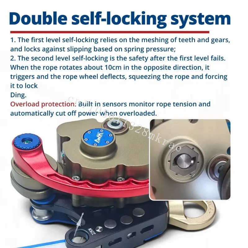 المبيعات المباشرة Red AWH Z3 رافع كهربائي 200 كجم معدات إنقاذ الحرائق مع تصميم شريط عرض OLED #5