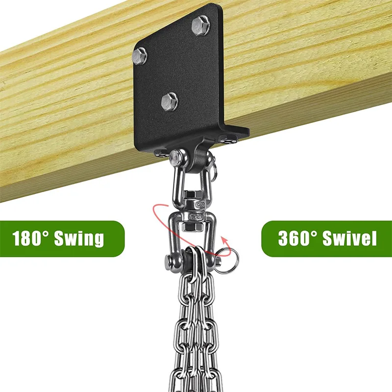 Heavy Duty Punching Bag Hanger, 360° Rotatable I-Beam Mount Bracket Boxing Bag Suspension