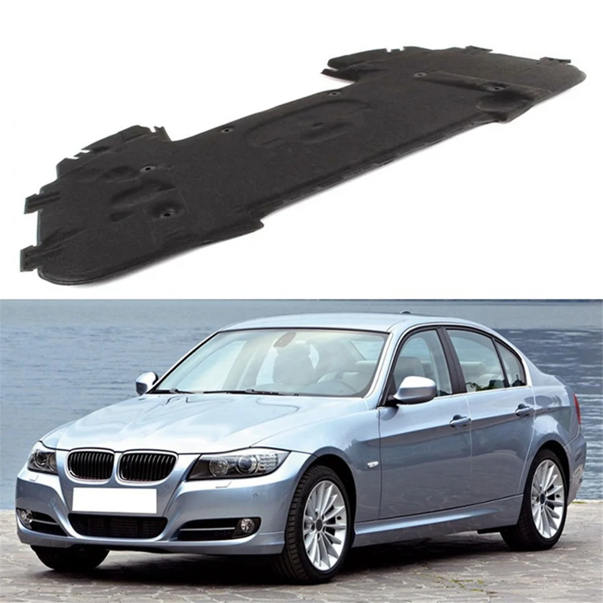 Car Front Hood Heat Soundproof Mat Cover for BMW E90 E91 E92 E93 323I 325I Engine Insulation Cotton Pad 51487059260