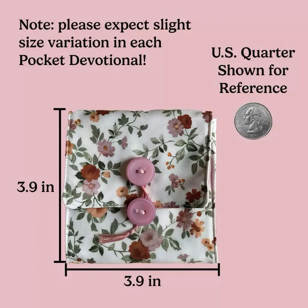 لحاف صلاة الجيب: يتكشف عن الصليب مع الصلاة الملهمة وآيات الكتاب المقدس