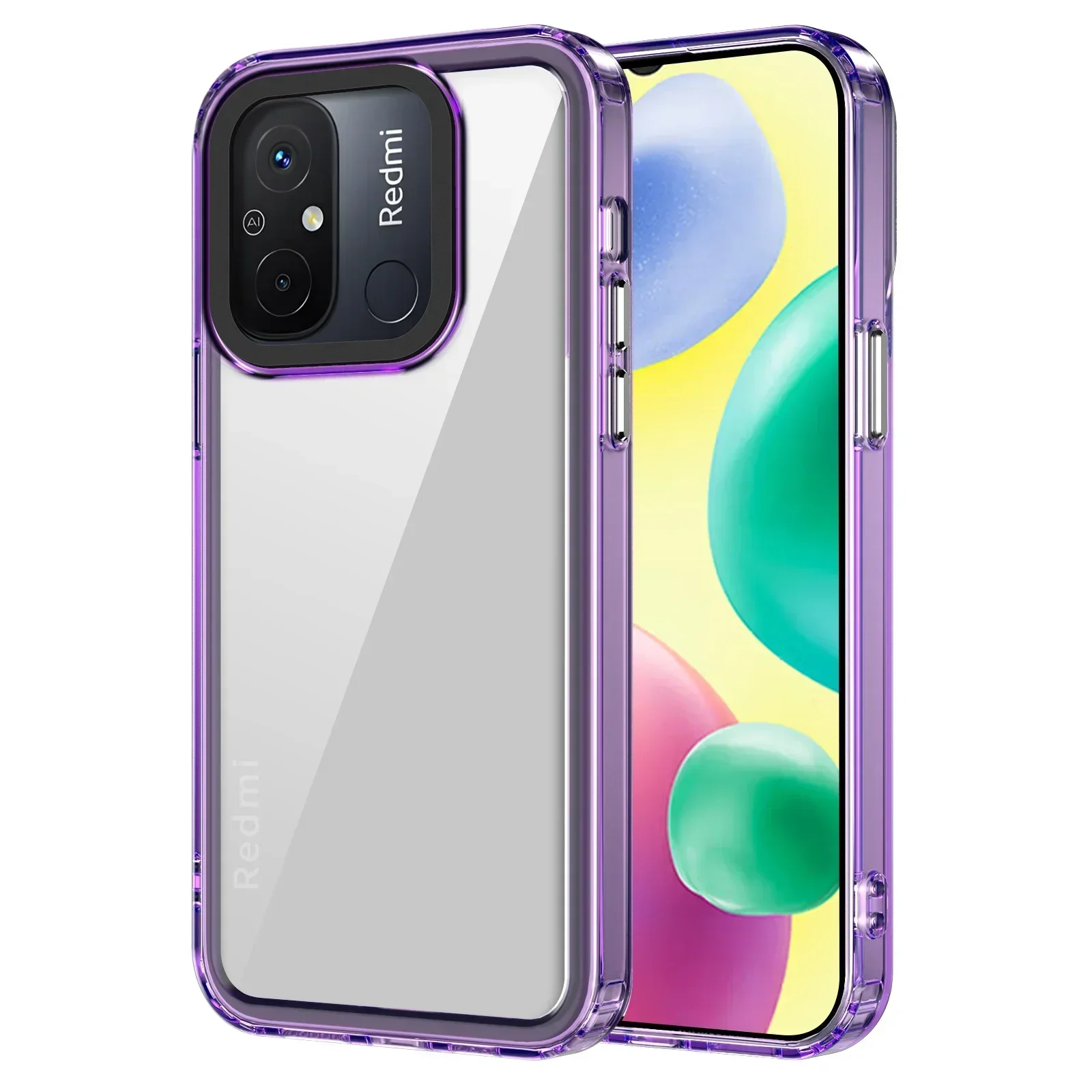 حافظة شفافة عالية الدقة ، حافظة أكريليك لـ Redmi A3 ، 13C ، 11A ، A2 ، A1 Plus ، Note 13 Pro Plus ، 4G ، 5G ، 12 ، 11S ، 10S ، 9S برو ، بهو 14 ، 13T برو