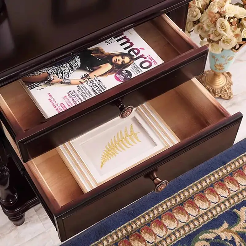 منضدة أوروبية قديمة من منتصف القرن كلاسيكية جلام منظم درج منضدة مع تصميم تخزين أثاث طاولة دي شيفيت #4