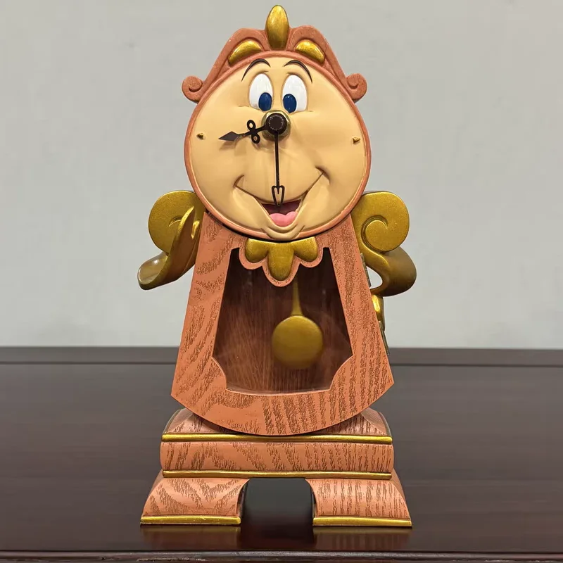 Originale Disney La Bella E La Bestia Figura Giocattoli Lumiere Luci Notturne Candelieri Desktop Cogsworth Orologio Decorazione Di Natale Regali