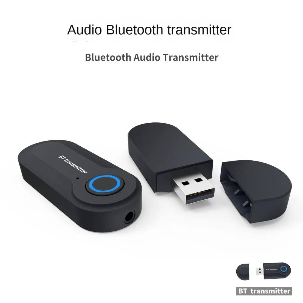 Portable Wireless USB Bluetooth Transmitter Stereo Audio Bluetooth 5.0 Audio Adapter USB Transmitter for PC TV Headphones